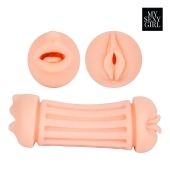 Двусторонний мастурбатор - ротик и вагина - Bior toys - в Прокопьевске купить с доставкой