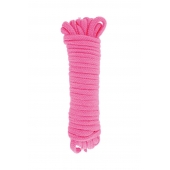 Розовая веревка для связывания Sweet Caress Rope - 10 метров - Sweet Caress - купить с доставкой в Прокопьевске