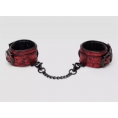 Красно-черные наручники Reversible Faux Leather Wrist Cuffs - Fifty Shades of Grey - купить с доставкой в Прокопьевске
