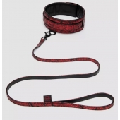 Стильный ошейник с поводком Reversible Faux Leather Collar and Lead - Fifty Shades of Grey - купить с доставкой в Прокопьевске