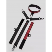 Ошейник с наручниками Reversible Faux Leather Collar and Wrist - Fifty Shades of Grey - купить с доставкой в Прокопьевске