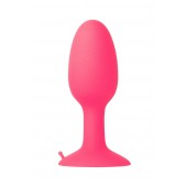 Розовая пробка POPO Pleasure со встроенным вовнутрь стальным шариком - 10,5 см. - POPO Pleasure