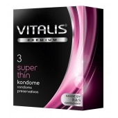 Ультратонкие презервативы VITALIS PREMIUM super thin - 3 шт. - Vitalis - купить с доставкой в Прокопьевске