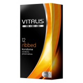 Ребристые презервативы VITALIS PREMIUM ribbed - 12 шт. - Vitalis - купить с доставкой в Прокопьевске