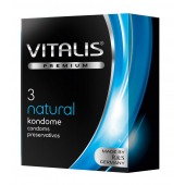 Классические презервативы VITALIS PREMIUM natural - 3 шт. - Vitalis - купить с доставкой в Прокопьевске