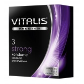 Презервативы с утолщенной стенкой VITALIS PREMIUM strong - 3 шт. - Vitalis - купить с доставкой в Прокопьевске