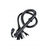 Длинный кожаный кнут с хлопушками на конце - ToyFa - купить с доставкой в Прокопьевске