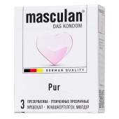 Супертонкие презервативы Masculan Pur - 3 шт. - Masculan - купить с доставкой в Прокопьевске