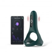 Изумрудное виброкольцо Magic Motion Rise с подхватом мошонки - Magic Motion - в Прокопьевске купить с доставкой