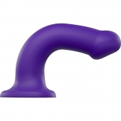 Фиолетовый фаллоимитатор-насадка Strap-On-Me Dildo Dual Density size L - 19 см. - Strap-on-me - купить с доставкой в Прокопьевске