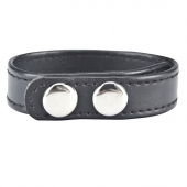 Кольцо на пенис SNAP COCK RING из искусственной кожи на клепках - BlueLine - в Прокопьевске купить с доставкой