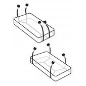 Фиксаторы для кровати WRAPAROUND MATTRESS RESTRAIN - Pipedream - купить с доставкой в Прокопьевске