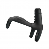 Черная вибронасадка на пенис Vibrating Penis Sling - Baile - в Прокопьевске купить с доставкой