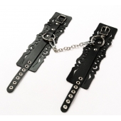 Узорчатые кожаные оковы с регулируемыми ремешками - Crazy Handmade - купить с доставкой в Прокопьевске