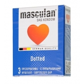 Презервативы с пупырышками Masculan Dotted - 3 шт. - Masculan - купить с доставкой в Прокопьевске