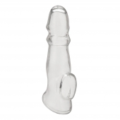 Прозрачная насадка для пениса Girthy Penis Enhancing Sleeve Extension - 17,1 см. - BlueLine - в Прокопьевске купить с доставкой