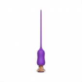 Фиолетовый тонкий стимулятор Nipple Vibrator - 23 см. - I-MOON - купить с доставкой в Прокопьевске