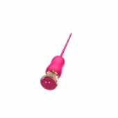 Розовый тонкий стимулятор Nipple Vibrator - 23 см. - I-MOON - купить с доставкой в Прокопьевске