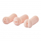 Набор из 3 мастурбаторов The Girl Next Door Tina - Dream Toys - в Прокопьевске купить с доставкой