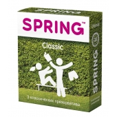 Классические презервативы SPRING CLASSIC - 3 шт. - SPRING - купить с доставкой в Прокопьевске