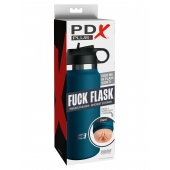 Мастурбатор-вагина в синей колбе F*ck Flask - Pipedream - в Прокопьевске купить с доставкой