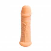 Телесный фаллоудлинитель Extra Size Bubbles - 15,5 см. - Lola Games - в Прокопьевске купить с доставкой
