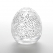 Мастурбатор-яйцо Keith Haring EGG PARTY - Tenga - в Прокопьевске купить с доставкой