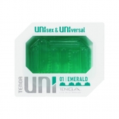 Зеленый мастурбатор-стимулятор Tenga Uni Emerald - Tenga - в Прокопьевске купить с доставкой