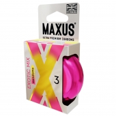 Ароматизированные презервативы Maxus Exotic Mix - 3 шт. - Maxus - купить с доставкой в Прокопьевске