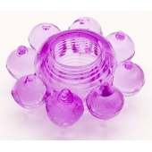 Мягкая фиолетовая гелевая насадка - Toyfa Basic - в Прокопьевске купить с доставкой
