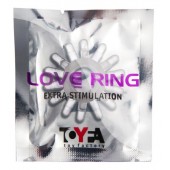 Прозрачное гелевое эрекционное кольцо с шипиками - Toyfa Basic - в Прокопьевске купить с доставкой