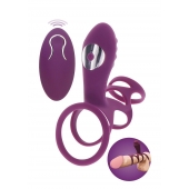 Фиолетовая эрекционная вибронасадка Halo Halo C-Ring Sleeve - Toy Joy - в Прокопьевске купить с доставкой