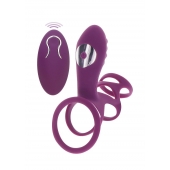 Фиолетовая эрекционная вибронасадка Halo Halo C-Ring Sleeve - Toy Joy - в Прокопьевске купить с доставкой