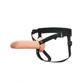 Полый страпон на ремнях 8’’ Hollow Silicone Strap-on - Pipedream - купить с доставкой в Прокопьевске