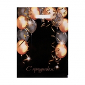 Пакет с вырубной ручкой и принтом в виде шариков (30х40 см) - Сима-Ленд - купить с доставкой в Прокопьевске