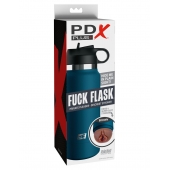 Смуглый мастурбатор-вагина в синей колбе F*ck Flask - Pipedream - в Прокопьевске купить с доставкой