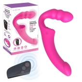 Розовый безремневой страпон Straples Strap-On Dildo - Erokay - купить с доставкой в Прокопьевске