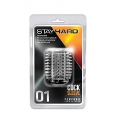 Прозрачная насадка с шипами STAY HARD COCK SLEEVE 01 CLEAR - Blush Novelties - в Прокопьевске купить с доставкой