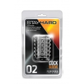 Прозрачная насадка на пенис с шишечками STAY HARD COCK SLEEVE 02 CLEAR - Blush Novelties - в Прокопьевске купить с доставкой