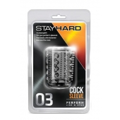 Прозрачная насадка с шипами и шишечками STAY HARD COCK SLEEVE 03 CLEAR - Blush Novelties - в Прокопьевске купить с доставкой