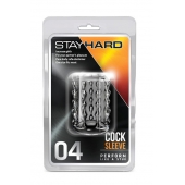 Прозрачная насадка с бороздками STAY HARD COCK SLEEVE 04 CLEAR - Blush Novelties - в Прокопьевске купить с доставкой