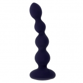 Фиолетовые анальные бусы с вибрацией и вращением Pleasure Orbit - 17,8 см. - Evolved