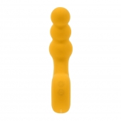 Желтая анальная вибропробка Bumble - 14,9 см. - Gender X