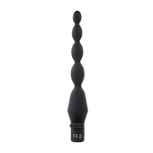 Черная анальная елочка с вибрацией Vibrating Butt Beads - 22 см. - Selopa