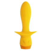Желтая анальная вибропробка Mellow Yellow - 13,5 см. - Selopa