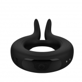 Черное эрекционное кольцо Marry Me Rechargeable Vibrating Cockring - Adrien Lastic - в Прокопьевске купить с доставкой