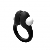 Черное эрекционное кольцо Zippy Vibrating Ring With Bullet - Adrien Lastic - в Прокопьевске купить с доставкой