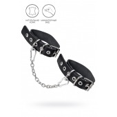 Черные оковы из одного ремешка с люверсами - Pecado - купить с доставкой в Прокопьевске