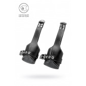 Черные подвесы с белой строчкой - Pecado - купить с доставкой в Прокопьевске