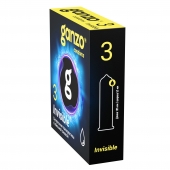 Супертонкие презервативы Ganzo Invisible - 3 шт. - Ganzo - купить с доставкой в Прокопьевске